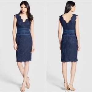 Tadashi Shoji Navy Lace Dress